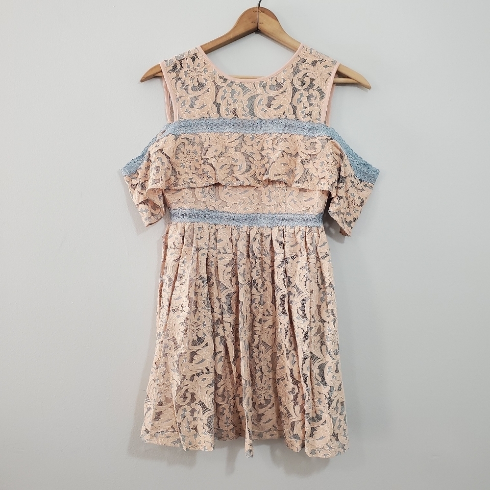 NWT Anthro Foxiedox Belinda Lace Cold Shoulder Dress